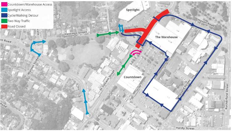 Cycle and walking detours