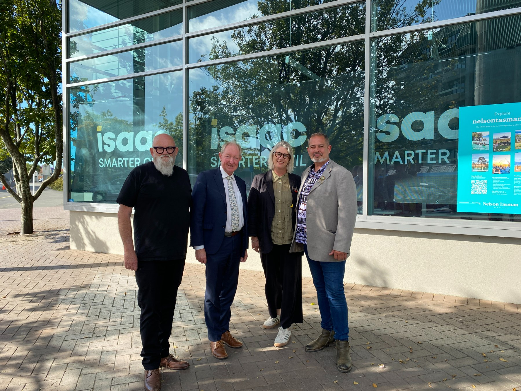 photo of Pete, Nick, Sophie and Matty