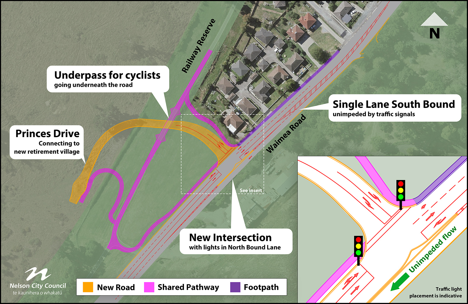 Final design for the Waimea Road Intersection 