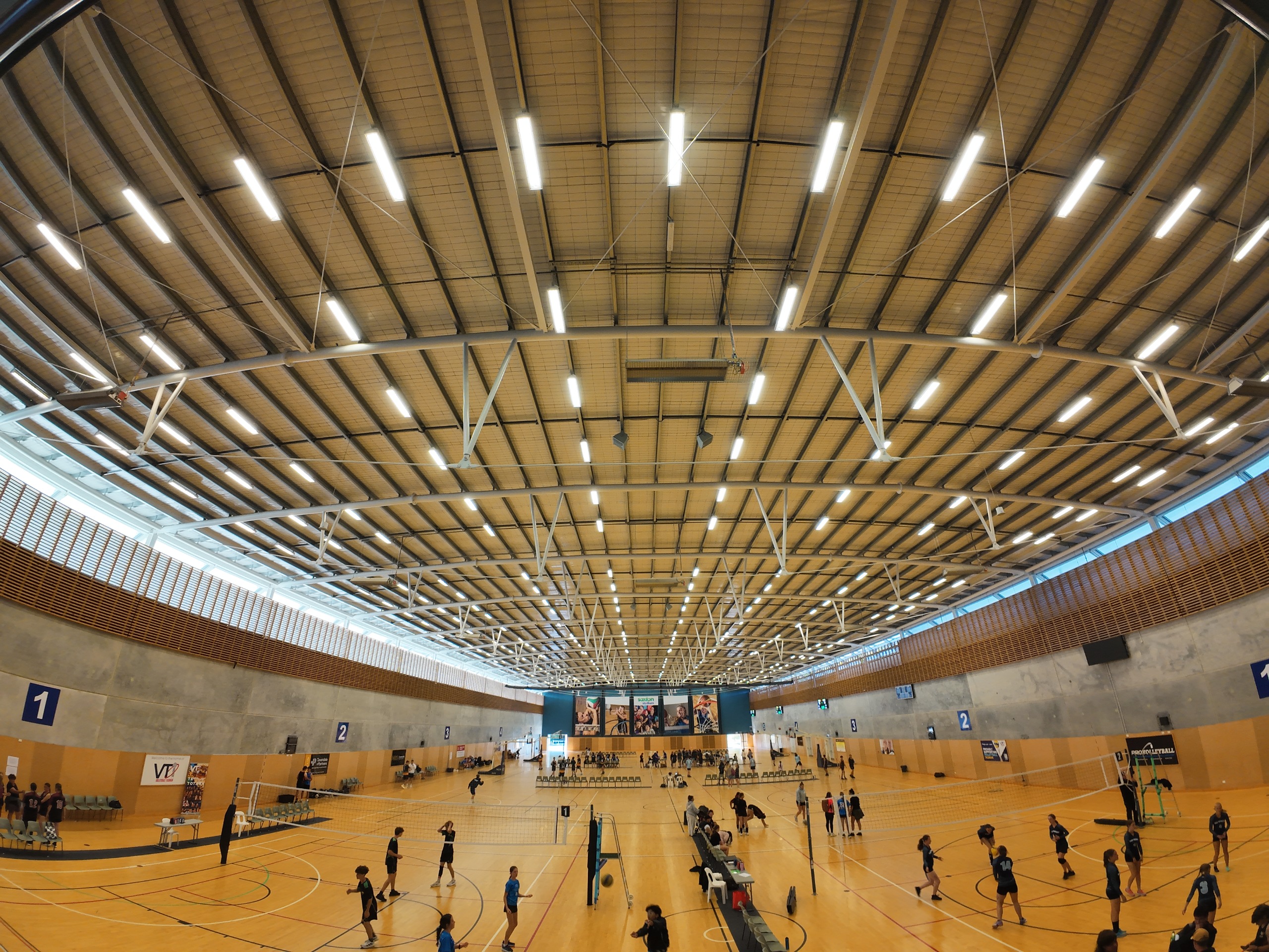 photo showing the lighting at Saxton Stadium 