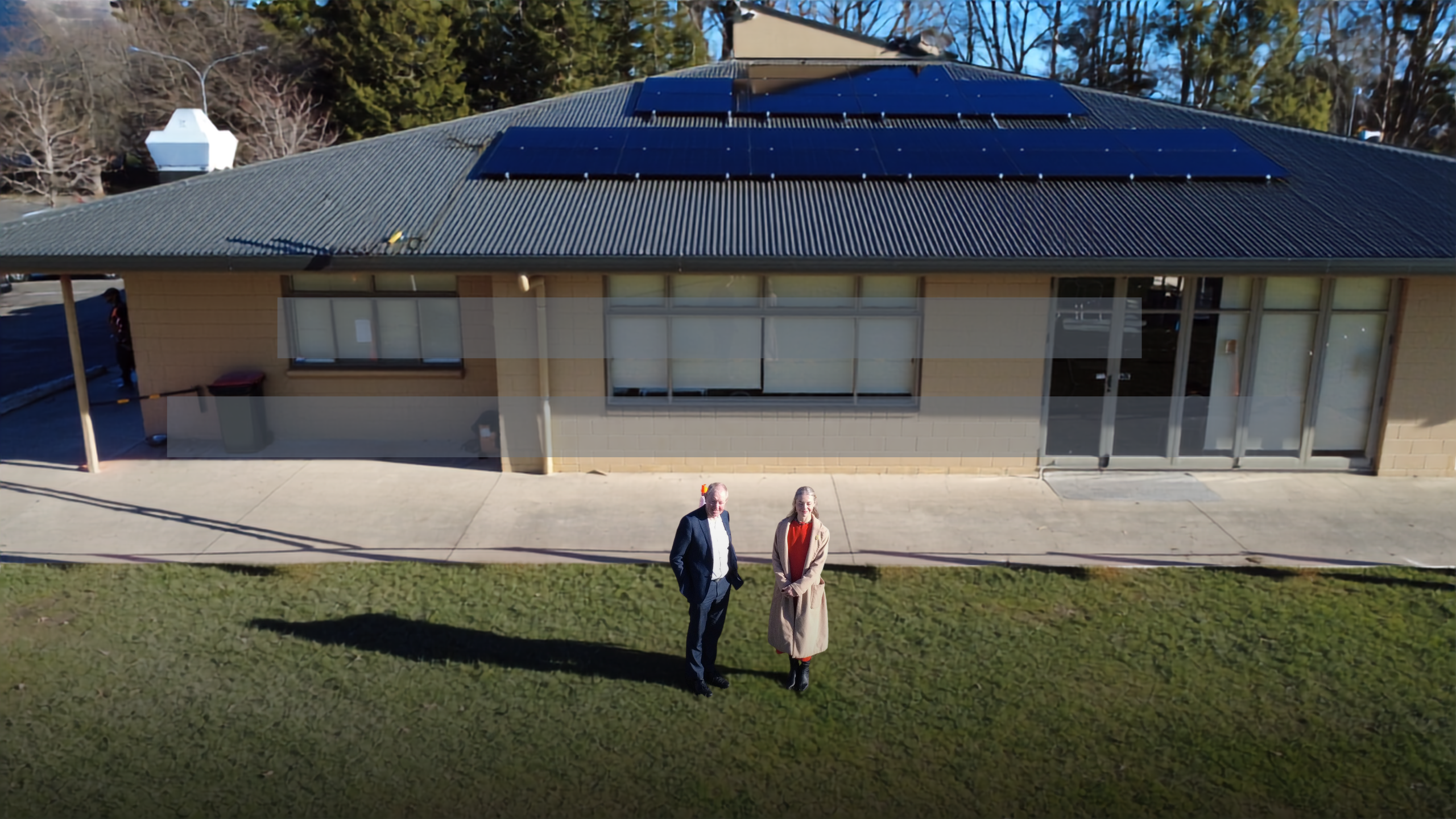 Cr Kerby and Mayor Nick at saxton pavilion 