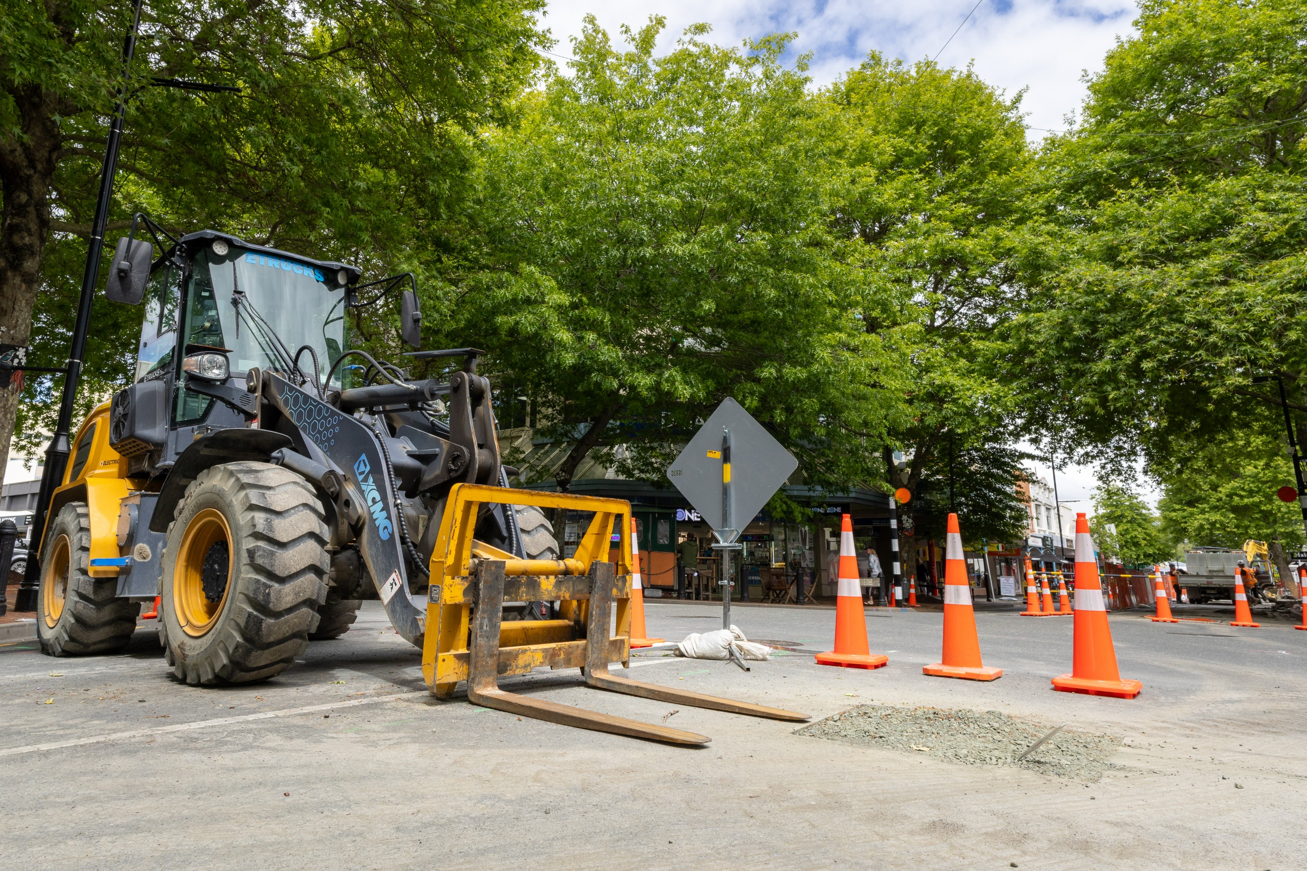 Bridge St west works