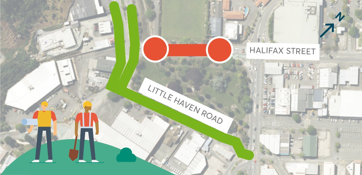 Map showing halifax closure