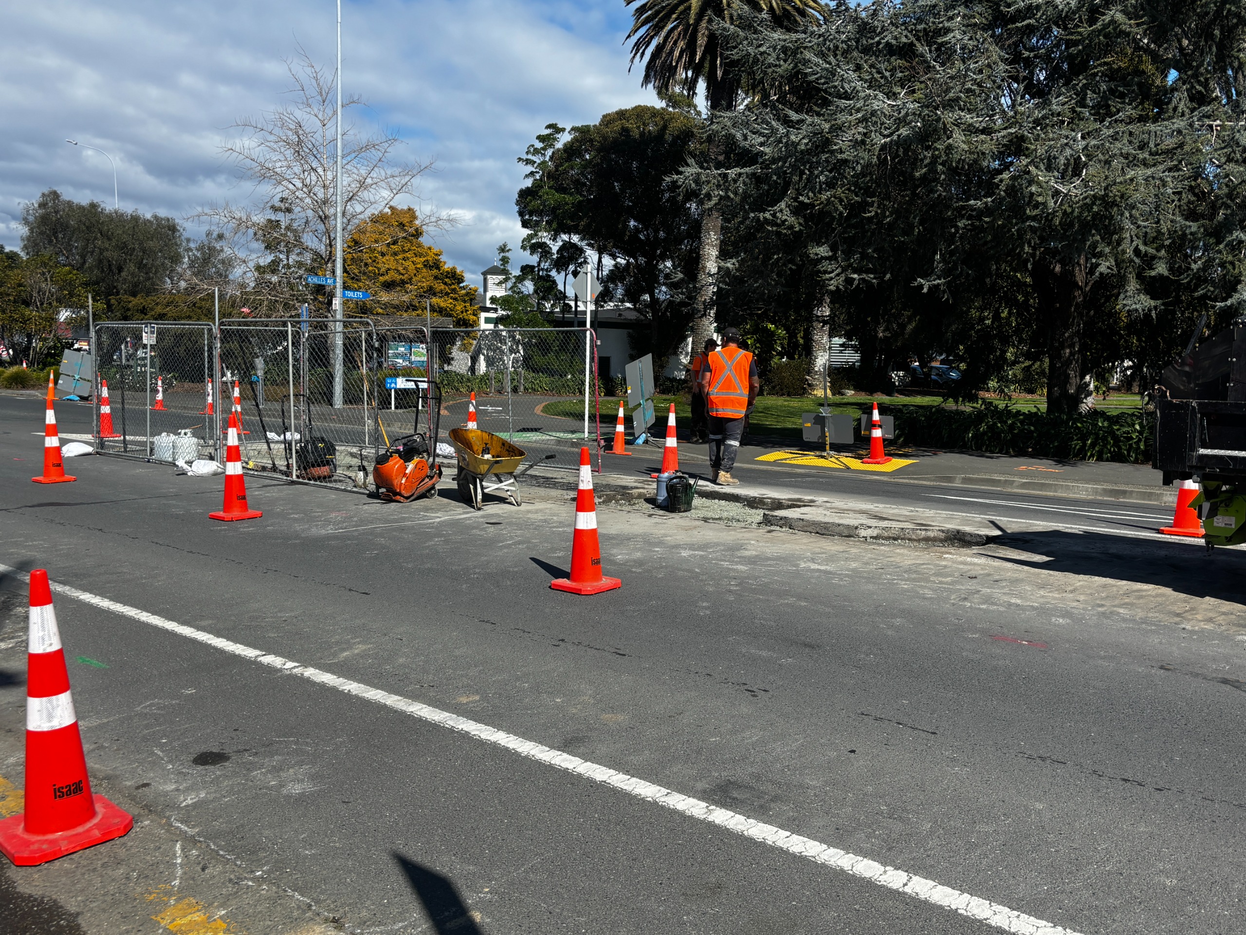 Contractors working on Rutherford