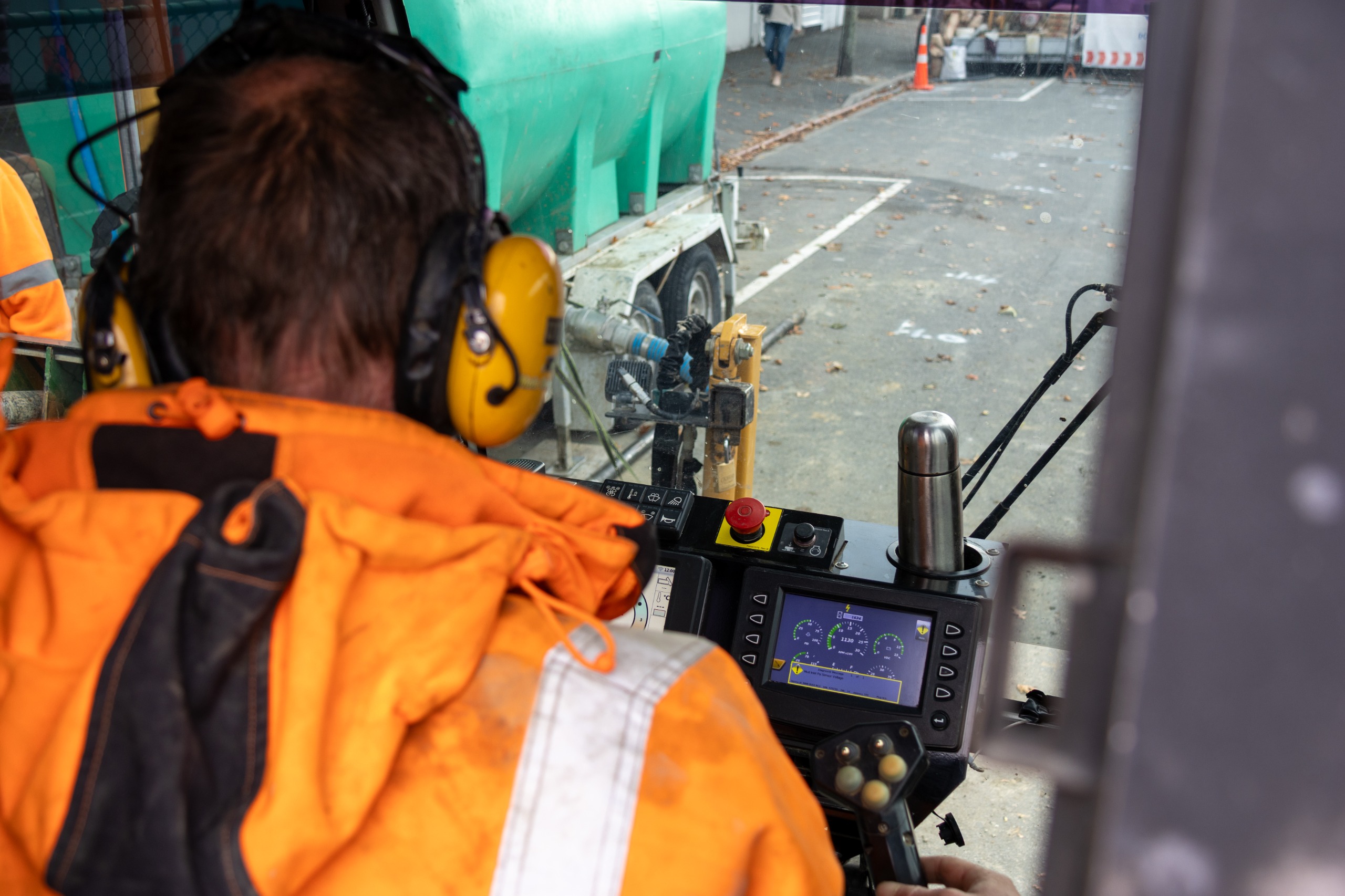 interior of drilling machine