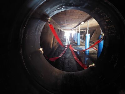 Looking through the pipe